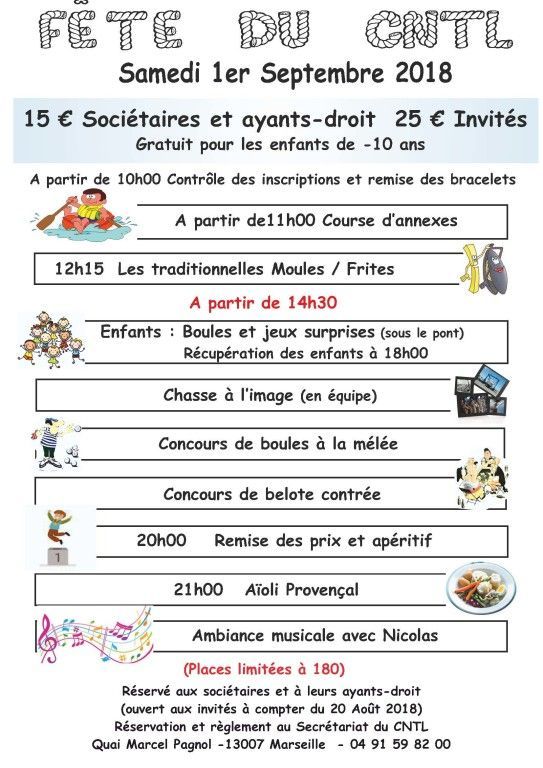 Programme Fête du CNTL